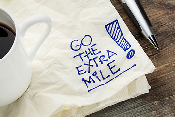 Image showing go the extra mile