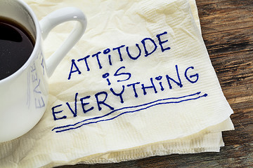 Image showing attitude is everything