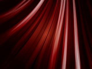 Image showing Red Waves Background on Black