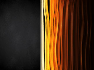 Image showing Hot Colors Stripes Background with Black Frame