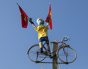 Image showing Funny Cyclist Mascot