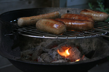 Image showing shiny sausages