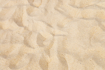 Image showing texture of yellow sand on the beach