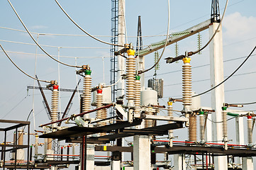 Image showing part of high-voltage substation