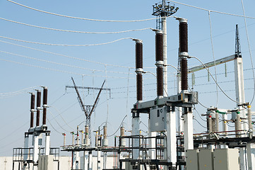 Image showing part of high-voltage substation