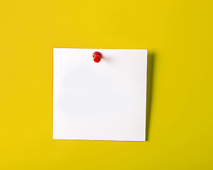 Image showing Empty Sticky on a wall