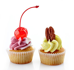 Image showing two cupcakes