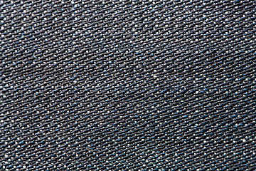 Image showing Dark jeans fabric with a visible structure as background