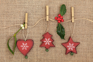 Image showing Christmas Tree Decorations