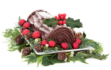 Image showing Yule Log