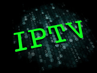 Image showing IPTV . Information Technology Concept.