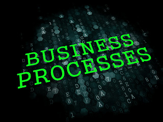 Image showing Business Processes. Digital Background.