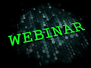 Image showing Webinar. Business Educational Concept.