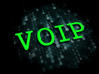 Image showing VOIP. Information Technology Concept.