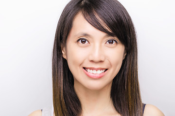 Image showing Young and beautiful asian woman with smiling