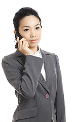 Image showing Woman using mobile phone