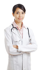 Image showing Medical doctor woman isolated on white background