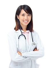 Image showing Asian female doctor portrait