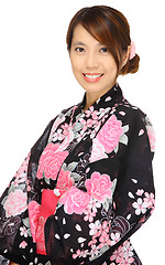 Image showing japanese kimono woman