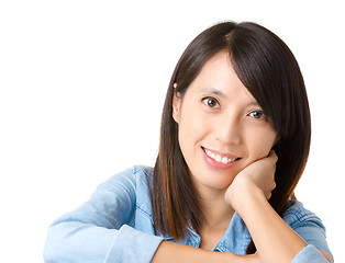 Image showing Young asian woman smile