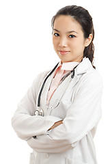 Image showing Asian female doctor portrait 