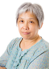 Image showing Elderly asian woman