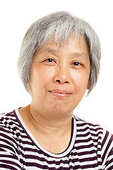 Image showing mature asian woman smile