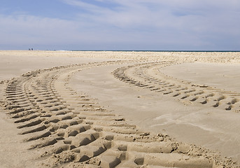 Image showing wheel tracks