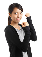 Image showing Cheerful asian woman