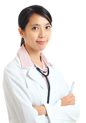 Image showing Asian female doctor portrait