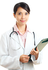 Image showing Asian young female doctor