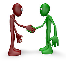 Image showing shake hands