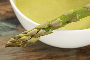 Image showing asparagus cream soup