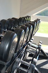 Image showing Fitness dumbbell