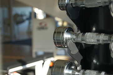 Image showing Fitness dumbbell