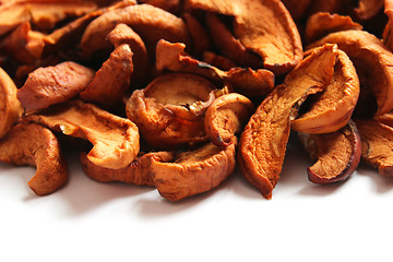 Image showing dried apples on the white background