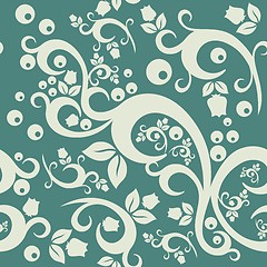 Image showing elegant floral vintage seamless pattern background for your design