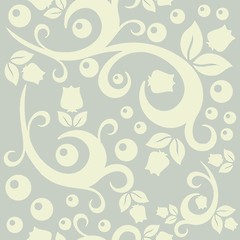 Image showing elegant floral vintage seamless pattern background for your design
