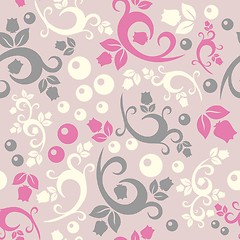 Image showing elegant floral vintage seamless pattern background for your design