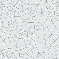 Image showing Vector mosaic black grid on a gray background