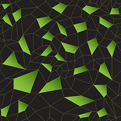 Image showing Green vector mosaic grid