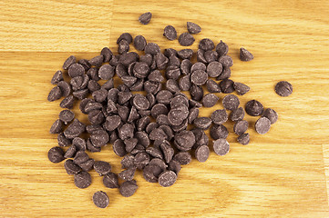 Image showing Chocolate chips.