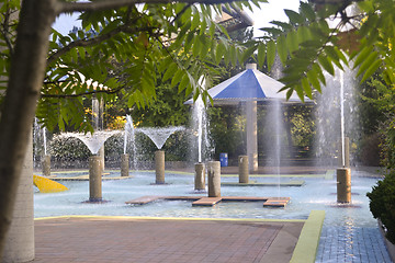 Image showing Pool and fountain.