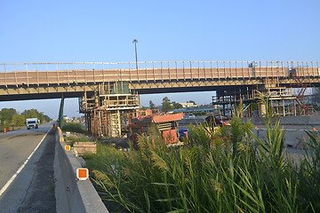 Image showing Bridge re-construction.
