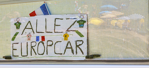 Image showing Inscription During Le Tour de France