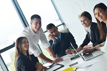 Image showing business people in a meeting at office