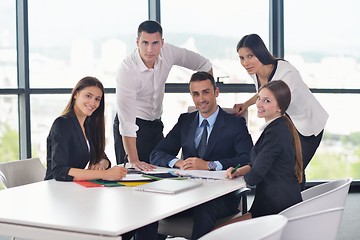 Image showing business people in a meeting at office