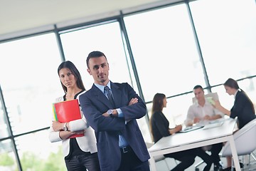 Image showing business people in a meeting at office