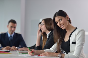 Image showing business people in a meeting at office