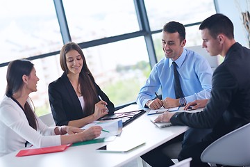 Image showing business people in a meeting at office